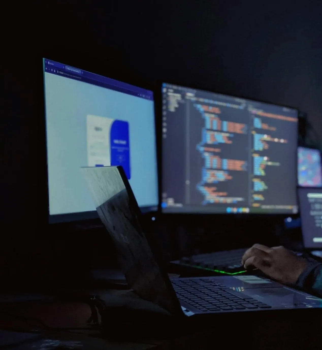 AI Development team at work