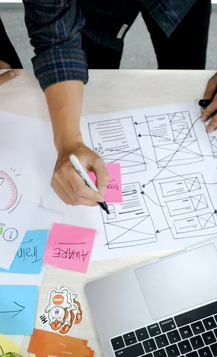 Wireframing a website layout